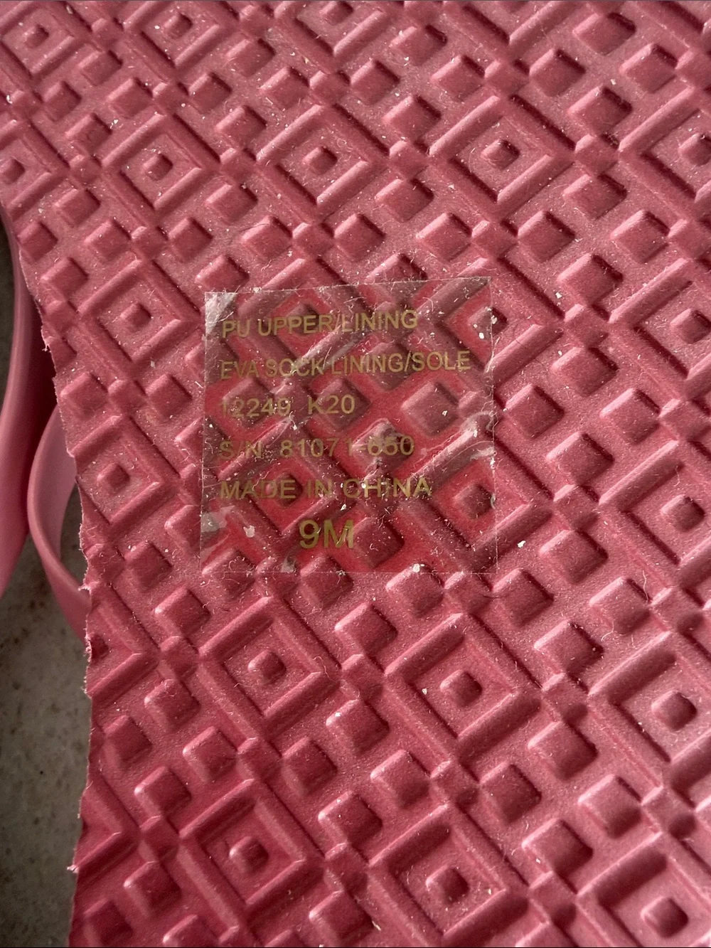 NEW Tory Burch Pink Caning Logo Geo 650 Flip Flops Size 9 - Picture 6 of 10